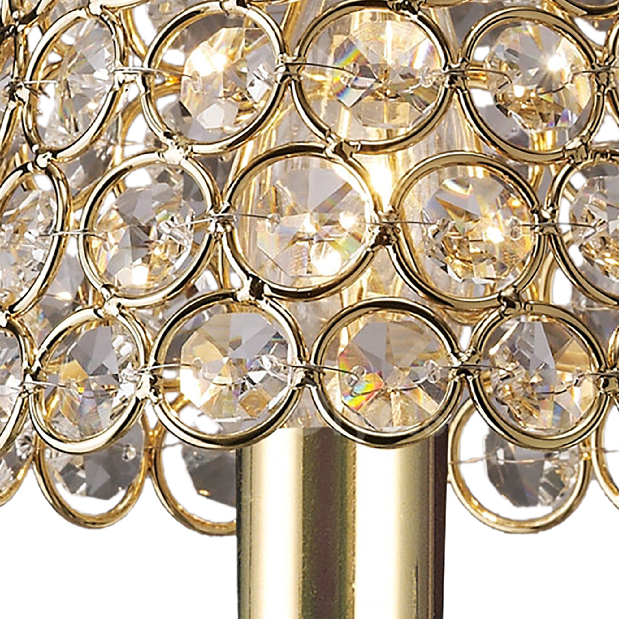 Crystal Ring Shade Glass Crystal Shades Diyas Clip-On Shades